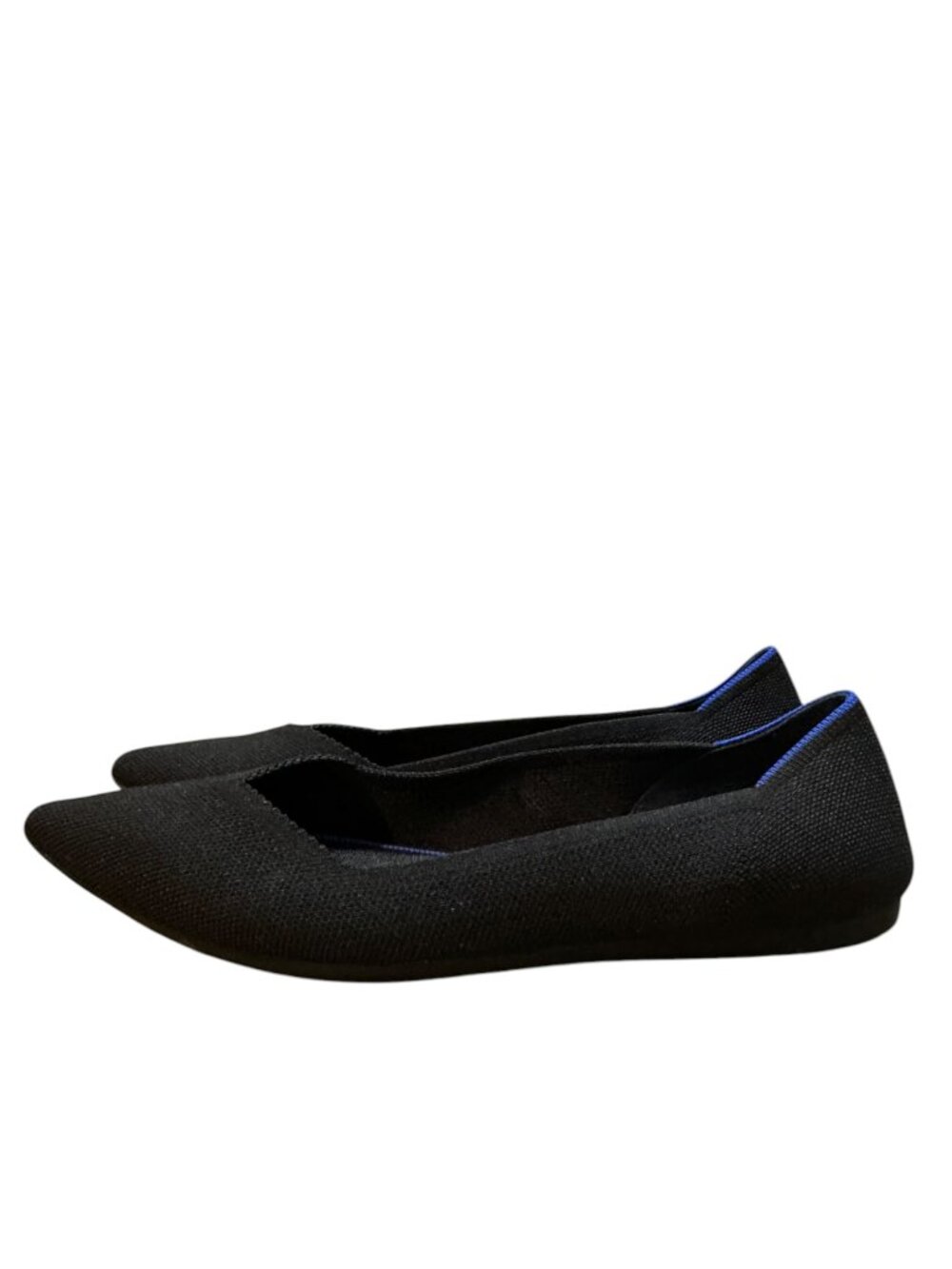 Rothy's The Point Ballet Flat Slip-On Lightweight Black Washable